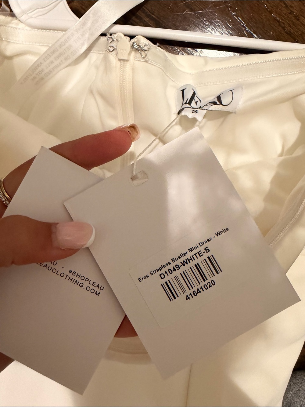 Nwt Leau Bandeu Dress White — image 3 of 4